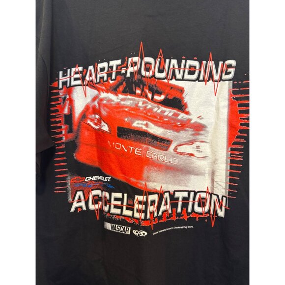 Vintage Chevrolet Racing Monte Carlo Gildan T-Shirt Men’s Size L Black Nascar De - Picture 4 of 7